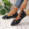 Estación Independiente 2024 Exportación Tamaño Grande Zapatos de Tela Transfronterizos Zapatos Planos de Otoño Doudou Perezosos Boca Baja a una Pierna