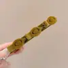 Pinza para el Cabello Trenzada de Terciopelo de Doble Capa para Mujer 2026 Nuevo Estilo Pinza de Princesa Perezosa Flequillo Lateral Pinza de Pato Accesorio para el Cabello