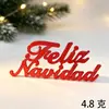 Placas de plástico com letras em inglês para o Natal, decorações e acessórios para árvore de Natal - disponíveis em vários tamanhos. Direto do fabricante