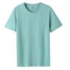 Summer Lycra Ice Silk cor sólida manga curta homens e mulheres mesma moda casual leve alto elástico respirável de secagem rápida personalização de camiseta