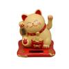 Adornos para coche de 2,5 pulgadas con diseño de gato de la suerte que saluda con energía solar, con diseño de feng shui, ideal como regalo o decoración para tartas.