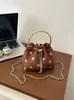 Bolso bandolera de lunares moderno y versátil 2026, bolso de mano exquisito, bolso de hombro simple informal y moderno
