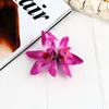 Grampo de Cabelo Flor de Prato Duplo Transfronteiriço Verão Lírio Artificial Renda Presilha Adorno de Cabeça Boêmio Flores de Cabeça para Festas Menina