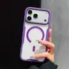 Adecuado para iPhone 18 Pro Max Funda de Teléfono con Absorción Magnética de Alta Transparencia y Tacto de Piel Apple 17 Cubierta de Cobertura Total Protección contra Caídas 15