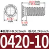 Tuercas Remachables Hechas en EE. UU. FH-256/440/632/832/0420/0518/0616-Tuercas Remachables
