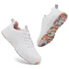 Sapatos de golfe masculinos e femininos novo botão de cravo fixo novo golfe confortável respirável esportes golfe sapatos masculinos
