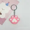 Llavero Colgante de Goma Suave con Forma de Garra de Gato de Celebridad de Internet Colgante de Muñeco Estéreo Colgante para Bolsa Regalo Pequeño para Jardín de Infancia Venta al por Mayor