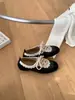 Primer Encuentro Jifa Encaje Francés de Nicho Zapatos Planos Casuales con Cordones para Mujer Otoño/Invierno 2026 Estilo Coreano Zapatos Mary Jane