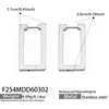 Pendientes Rectangulares Geométricos Simples Mili de Acero Inoxidable Chapados en Oro Real de 18K Pendientes de Moda Esenciales para Ropa de Trabajo