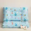 Almohada infantil de gasa de doble capa 100% algodón, almohada para siesta de jardín de infantes, almohada de dibujos animados cómoda para bebé, almohada para el hogar lavable a máquina