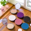 Espejo de Maquillaje Plegable Espejo de Maquillaje Portátil Niñas Lindo Simple Redondo Portátil para el Hogar Doble Uso Espejo Plegable