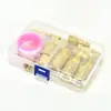 Conector Neumático Americano Juego de 15 Piezas Caja de Plástico 1/4Npt Hierro Cobre Plateado Conector Rápido Hembra Rosca Interna Exportación Transfronteriza