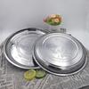 Atacado de fábrica prato de uva de aço inoxidável prato de frutas dupla felicidade atacado disco grande dourado bandeja de pratos prato para fogão de hot pot