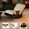Sillón Mecedora de Madera Maciza, Reclinable Ajustable, Silla Retro de Ocio para Balcón en Casa, Adecuado para Dormir y Recostarse, Sillón Sofá para Sala de Estar