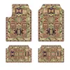 TEMU Estilo Bohemio Retro Nórdico Alfombrilla para Coche Interior de Coche Resistente a la Suciedad Alfombrilla Antipolvo Trasera Fácil de Cuidar Juego de Cuatro Piezas
