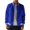 Nova Jaqueta Esportiva Casual Decorativa Listrada com Gola Alta Resistente e Espessa Estilo Americano Tk Outono e Inverno Europeu e Americano Transfronteiriça Amazon