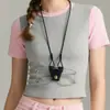 Bolsa de Cosméticos para Lentes de Piel PU Lista para el Mercado Transfronterizo, Viaje Antiextravío para Colgar del Cuello, Clip para Lentes, Accesorios de Ropa Versátiles y Modernos