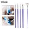 Conjunto de Canetas para Nail Art Rosalind de 7 Peças, Caneta para Pintura em Gel de Esmalte, Caneta para Desenho de Linhas, Caneta para Sombreamento, Pincel para Fototerapia, Ferramenta Portátil para Colorir