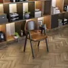 Mesas y Sillas de Bar Personalizadas, Mesas y Sillas de Bar Taberna de Restaurante Temático Occidental, Sofá para Cabinas de Cafetería de Postres y Té de Leche