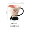 Nova Caneca de Café com Aparência Sofisticada Presente Copo de Água Cerâmico Luxo Leve Copo de Café da Manhã para Casa Taça de Escritório