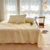 Algodón Engrosado Ropa de Cama Sábana Individual Algodón Puro 100 Dormitorio Estudiantil Algodón Lavado Edredón Funda de Almohada Individual Juego de Tres Piezas Nuevo Estilo 2025 a