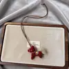 Collar Colgante de Muñeca de Tela de Dibujos Animados Pony para Mujer, Estilo Largo Otoño e Invierno, Accesorio de Cadena para Suéter del Año del Zodiaco