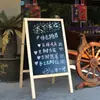 Soporte de Exhibición de Pizarra Publicitaria de Madera de Doble Cara para Entrada de Tienda Exterior Pizarra para Escribir a Mano Tablero de Exhibición de Pie