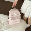 Mochila de Lunares con Dibujo de Gato, Nueva Versión Coreana 2026 para Estudiantes de Secundaria y Estilo Padre-Hijo, Mochila de Mujer al por Mayor