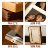 Marco de fotos de múltiples rejillas con fotos impresas, exhibidor de mesa al por mayor, adorno de mesa para fotos de boda de pareja estilo chino nuevo de alta gama de madera maciza