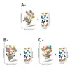 Pegatinas Electrostáticas Transparentes para Vidrio de Animales Lindos Transfronterizas para Puertas de Vidrio con Patrones Creativos de Flamenco, Panda y Zorro de Dibujos Animados
