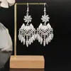 Pendientes de Pavo Real para Minorías Étnicas, Regalos Retro de Plata Miao Estilo Étnico, Accesorios de Pendientes Vintage de Imitación Plata