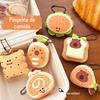 Novo Pingente de Boneca Capivara Gourmet Coração Menina Versátil Chaveiro de Bolsa Pingente de Boneca Ornamento Criativo Fofo