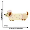 Dibujo Animado Autoadhesivo Mini Lindo Perrito DIY Accesorios de Ropa Decoración Funda de Teléfono Taza de Agua Parche Parche de Tela Bordado