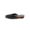 Sandalias de Media Pantorrilla Abiertas Transfronterizas para Mujer, Verano Tacón Grueso que Aumenta la Altura Antideslizantes Zapatos de Cristal, Slip-On Perezoso Abiertos de Media Pantorrilla Zapatos de Comercio Exterior para Mujer