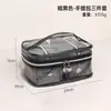 Bolsa de almacenamiento tres en uno transparente con láser hecha a medida transfronteriza para madre e hijo, bolsa de tocador y maquillaje de gran capacidad dividida para Amazon
