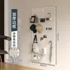 Estantería de Tablero Perforado para Sala de Estar Almacenamiento en Toda la Pared Puerta de Entrada Tablero Colgante para Entrada Decoración de Pared Tablero Perforado de Metal