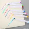 Marcador de Quadro Branco Colorido Criativo com Ponta de Pincel Marcador Apagável à Base de Água Desenho Grafite para Estudantes Crianças Marcador Pequeno para Quadro Branco