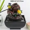 Fontes de Água com Pássaros Animais em Resina, Enfeites de Mesa, Mesa de Centro, Gabinete de TV, Enfeites Criativos com Circulação de Água