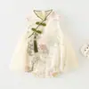 Macacão de Bebê Novo Estilo Verão 2026, Classe A, Vestido Princesa Doce Sem Mangas para Meninas, Adequado para Uso ao Ar Livre