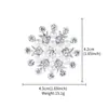 Broche de Perla y Copo de Nieve de Lujo Ligero con Diamantes para Mujer, Elegante Accesorio para Traje y Vestido, Decoración de Broche de Pin de Gama Alta