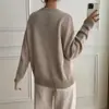 Suéter Transfronterizo Europeo y Americano 2026 Suéter de Amazon Suéter de Punto Suéter de Punto Falso de Dos Piezas Cuello en V Top de Punto Abotonado Amazon