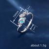 Cao Shi Anillo Geométrico Planeta Brillante Diseño Personalizado para Mujer Accesorios Diarios Anillo Cósmico de Piedra Lunar Imitación