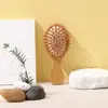 Pente de Massagem com Airbag de Bambu Pente de Meridianos Pente com Almofada de Ar Anti-nós Doméstico Pente para Cabelo Cacheado Pente de Bambu