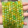 Flor Flotante de Gradiente Colorido Calcedonia Cuentas Sueltas Accesorios para Joyería DIY Pulseras con Cuentas Collares Accesorios de Moda Cuentas