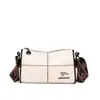 Bolsa Feminina 100% Couro Genuíno 2026 Novo Modelo Bolsa de Ombro Bolsa Transversal de Couro de Vaca Couro Macio Alça Larga Bolsa Almofada