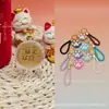 Oro puro 999, cada vez más popular, pequeño colgante de oro, serie de pata de gato flocado, cordón, regalo promocional de tienda de oro