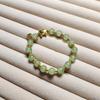 Pulseira Elegante de Luxo Leve Colorida Pedra Natural Chinesa Étnica Lótus Ruyi Estilo Nacional Pulseira Melhor Amigo Joia