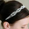 AliExpress Venda Quente Corrente de Cabelo com Strass para Noiva Casamento Estilo Europeu e Americano Olhos Faixa de Cabelo Multicamadas Corrente de Cabelo