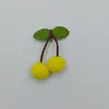 Bolinha de Pelo Cereja Pequena Pelúcia de Cereja Acessórios de Abelha Acessórios Bolinha de Pelo Produto Acabado Animal Estéreo 3D Desenho Animado Joias