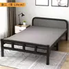 Cama plegable cama individual hogar simple oficina cuidado de acompañamiento descanso para el almuerzo cama de tablero de madera casa de alquiler cama de hierro para adultos
